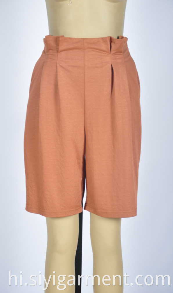 Cool Orange Shorts For Ladies